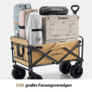 Qunature | Faltbarer Campingwagen – Stabiler Bollerwagen mit 180L Volumen, bis 150 kg belastbar